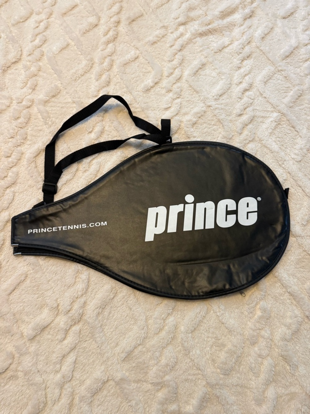 Prince Black Tennis Racket Case with White Logo